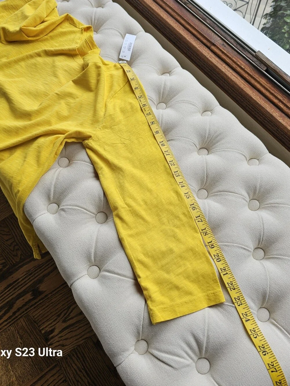 New! J Crew Sz M Painter Boatneck T-shirt Yellow Cotton Top NWT